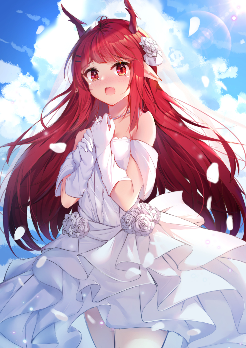This is a pixiv picture whose title is 花嫁.