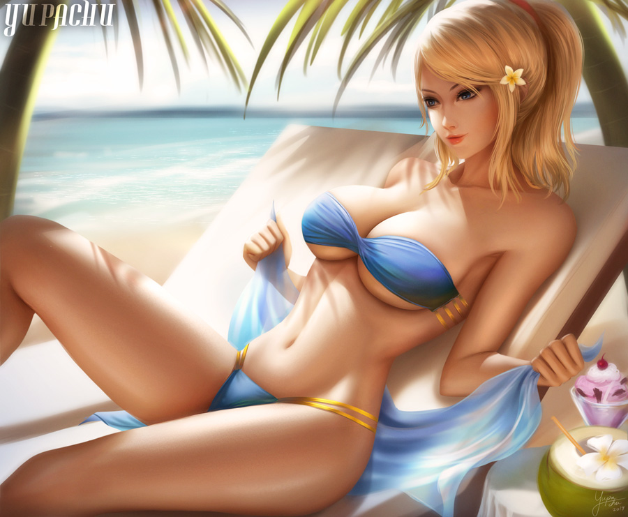 This is a pixiv picture whose title is Samus Aran.