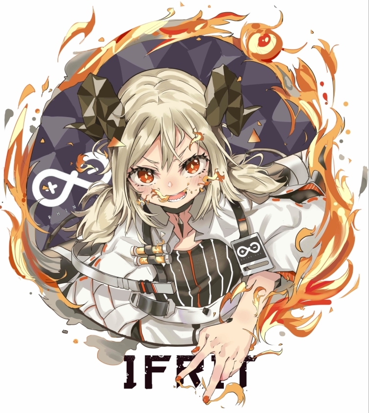 This is a pixiv picture whose title is ifrit.