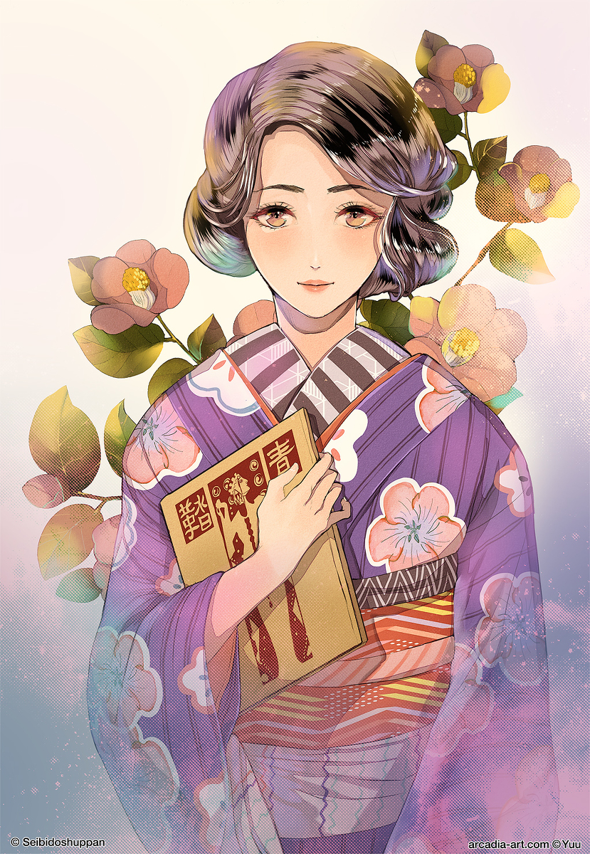 This is a pixiv picture whose title is 青鞜.