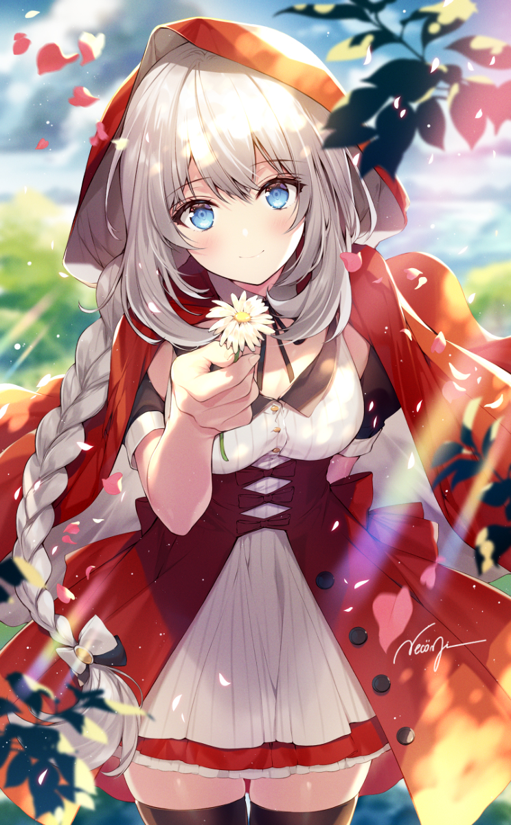 This is a pixiv picture whose title is 赤ずきんマリーちゃん.