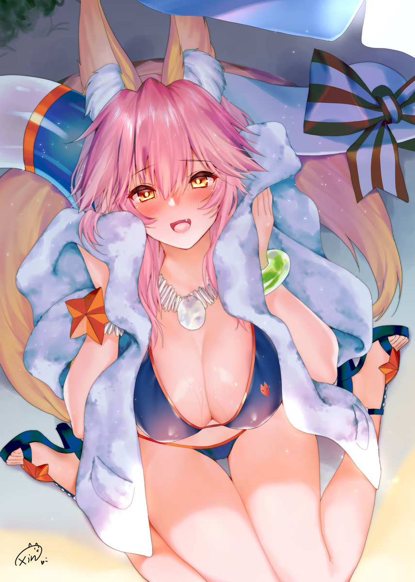 This is a pixiv picture whose title is 玉藻の前.