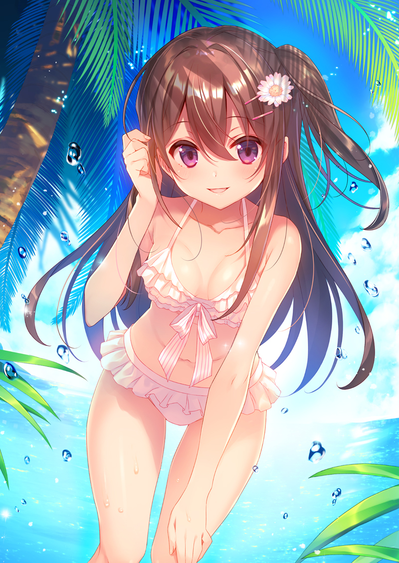 This is a pixiv picture whose title is 夏のお嬢さん.