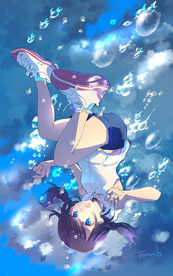 This is a pixiv picture whose title is 天気の子.