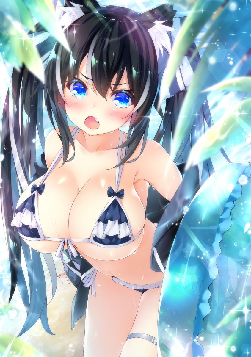 This is a pixiv picture whose title is やらしー目で見ないでよね！ヘンタイ！.