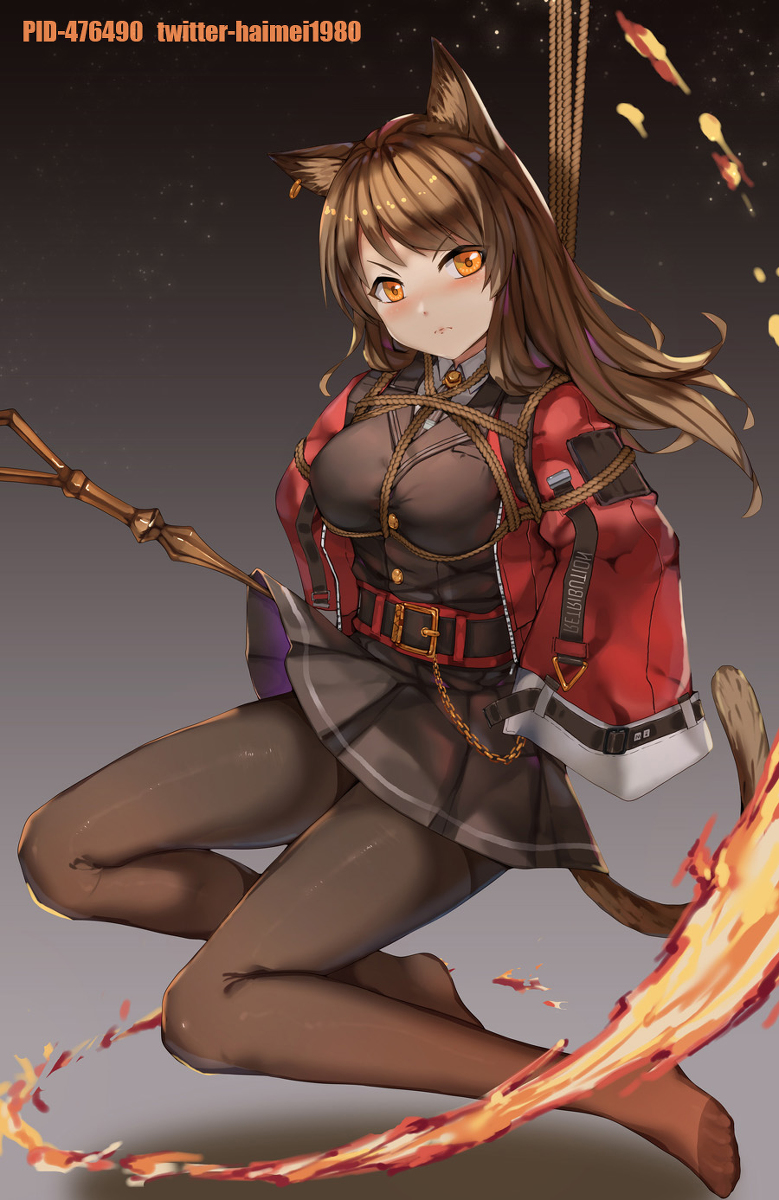 This is a pixiv picture whose title is Bondage Game.