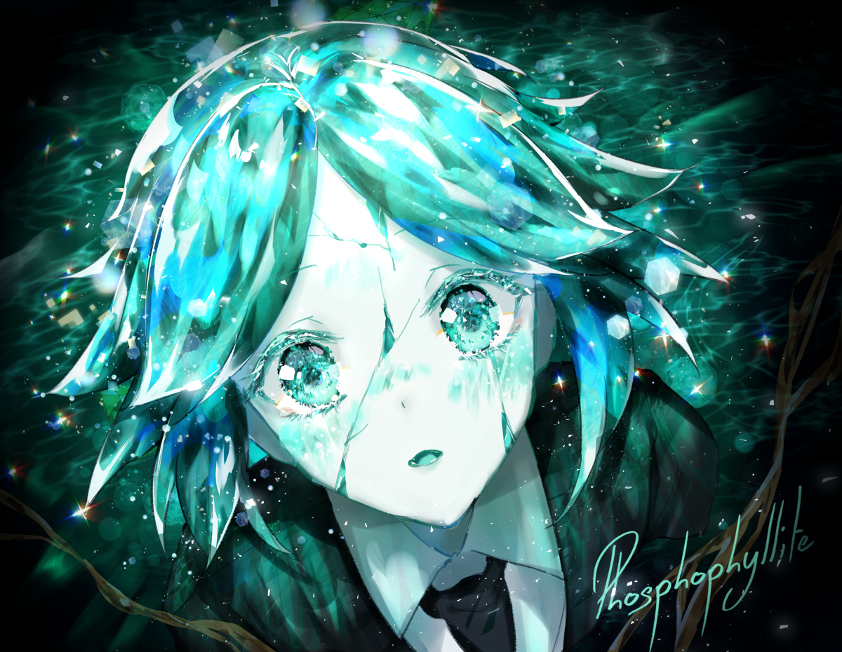 This is a pixiv picture whose title is Phosphophyllite.