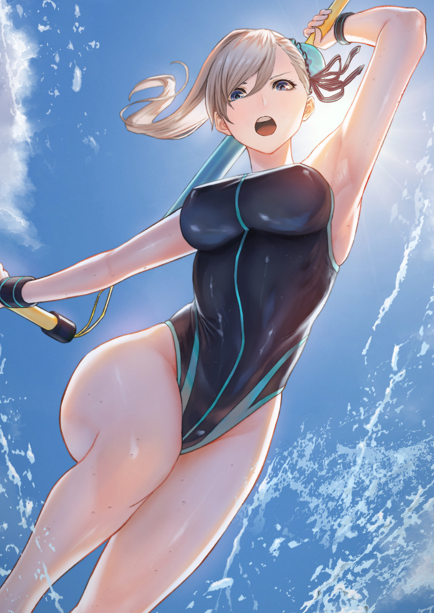 This is a pixiv picture whose title is 水着武蔵.