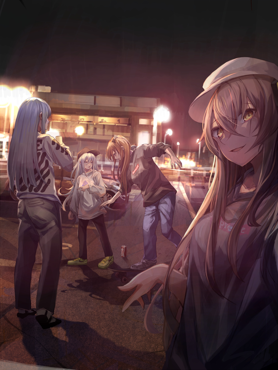 This is a pixiv picture whose title is parking lot.