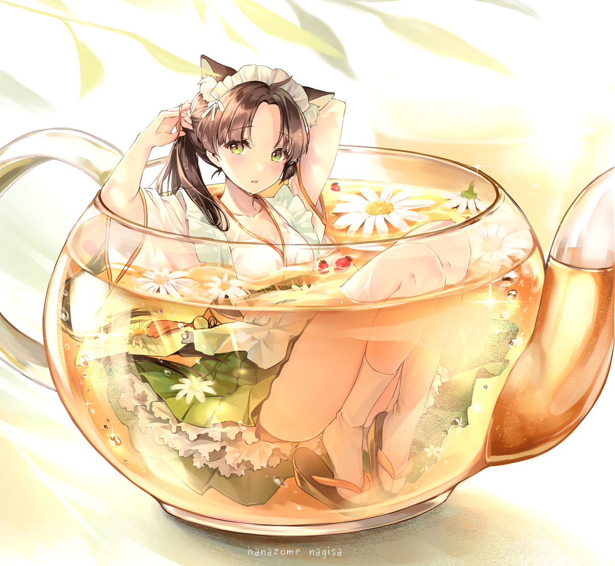 This is a pixiv picture whose title is カモミール/ 癒しのひと時.