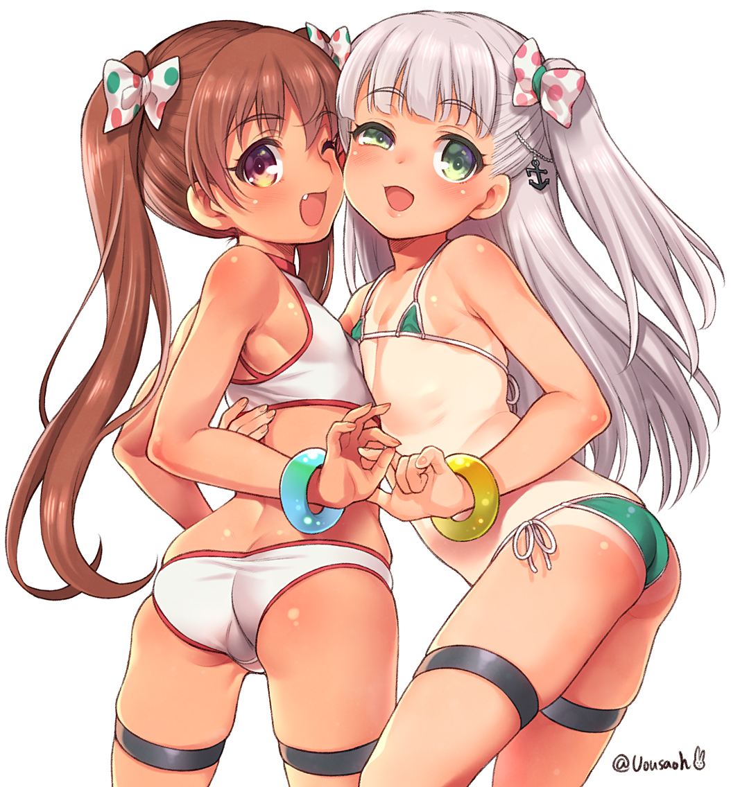 This is a pixiv picture whose title is 夏だ！水着だ！チャオチャオサマーシスターズ！.