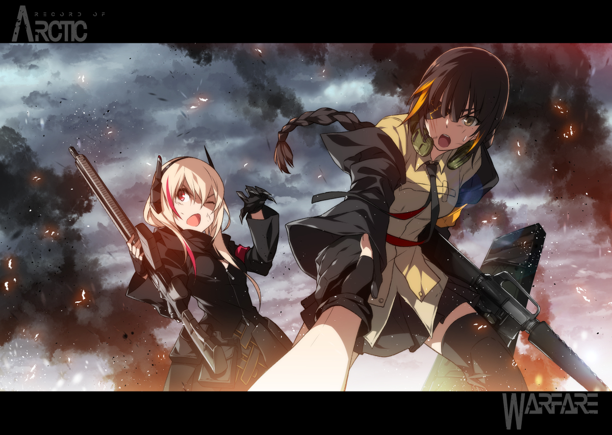 This is a pixiv picture whose title is Arctic Warfare.