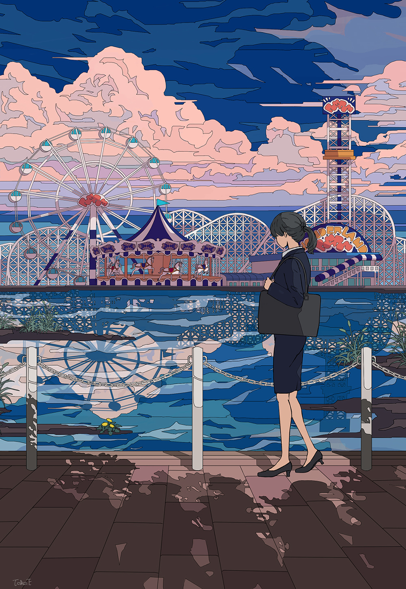 This is a pixiv picture whose title is 子供時代.
