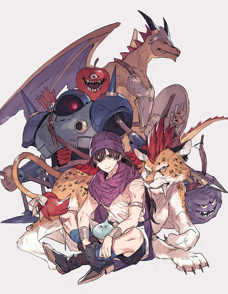 This is a pixiv picture whose title is 伝説の魔物使い.