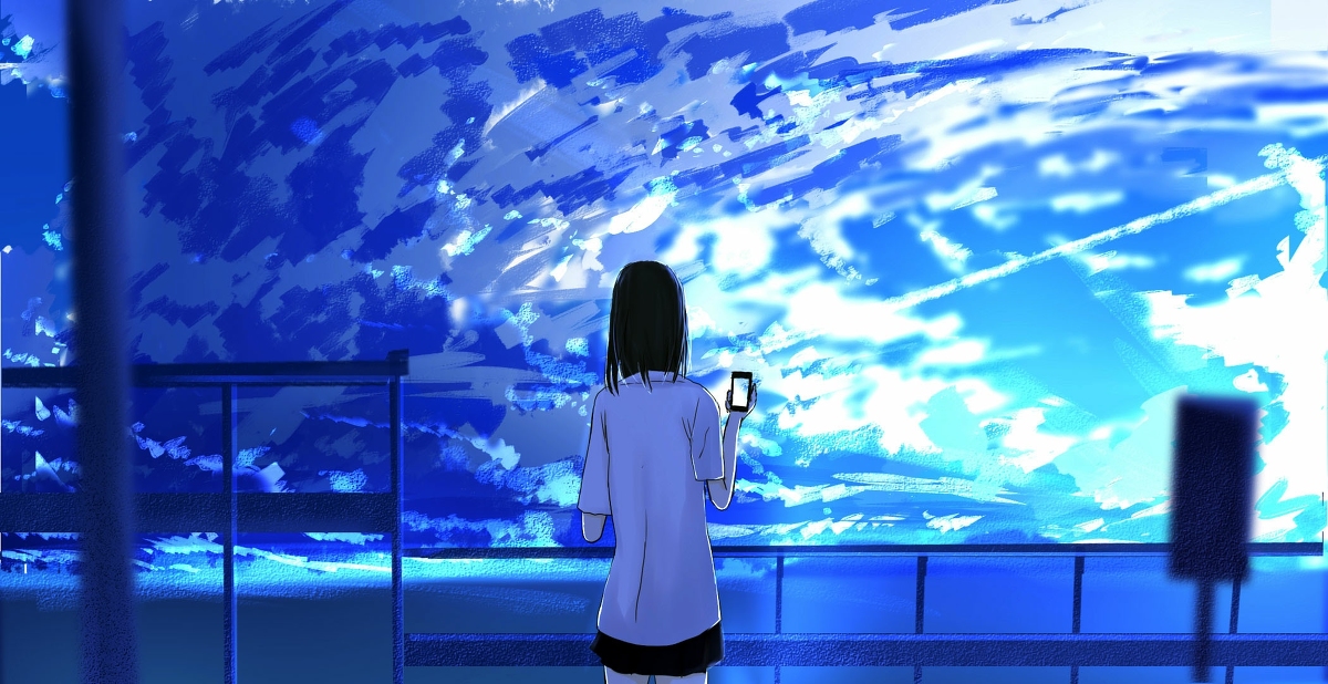 This is a pixiv picture whose title is 嵐が近い.