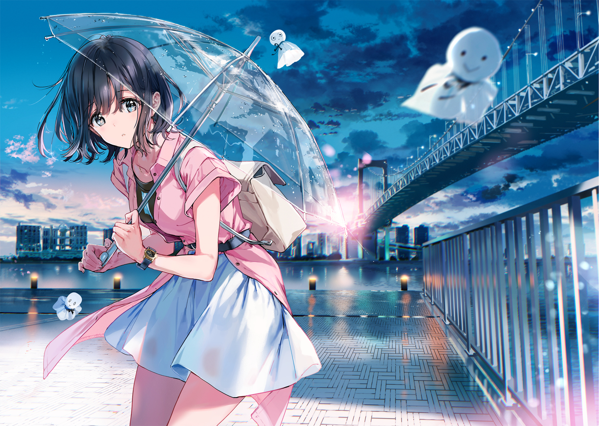 This is a pixiv picture whose title is 雨晴　.