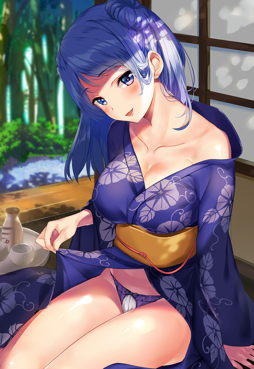 This is a pixiv picture whose title is 「だぁれも見とらんよ…」.