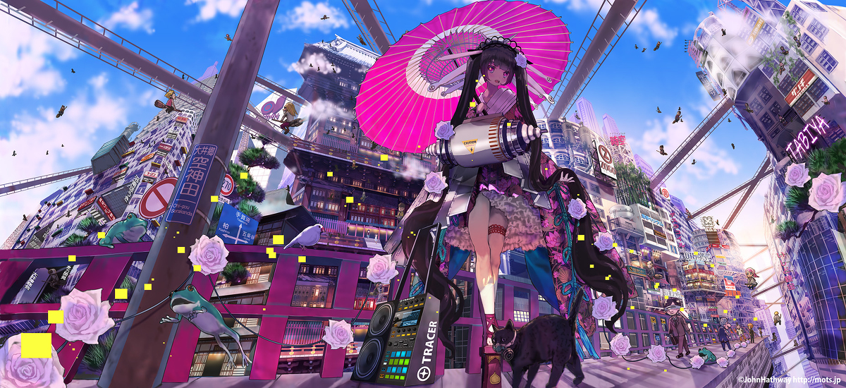 This is a pixiv picture whose title is 異次元空神田.