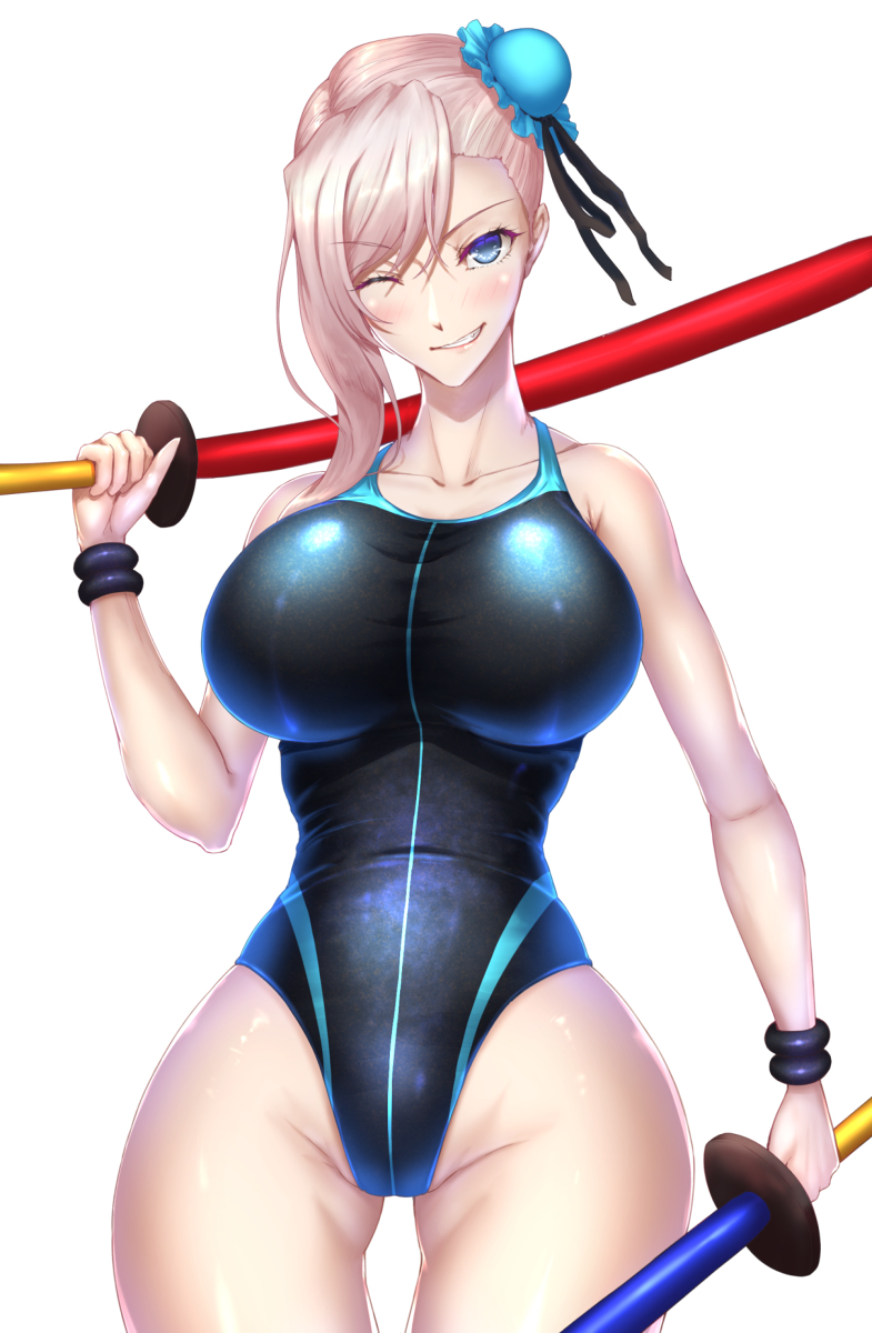 This is a pixiv picture whose title is 水着武蔵ちゃん.