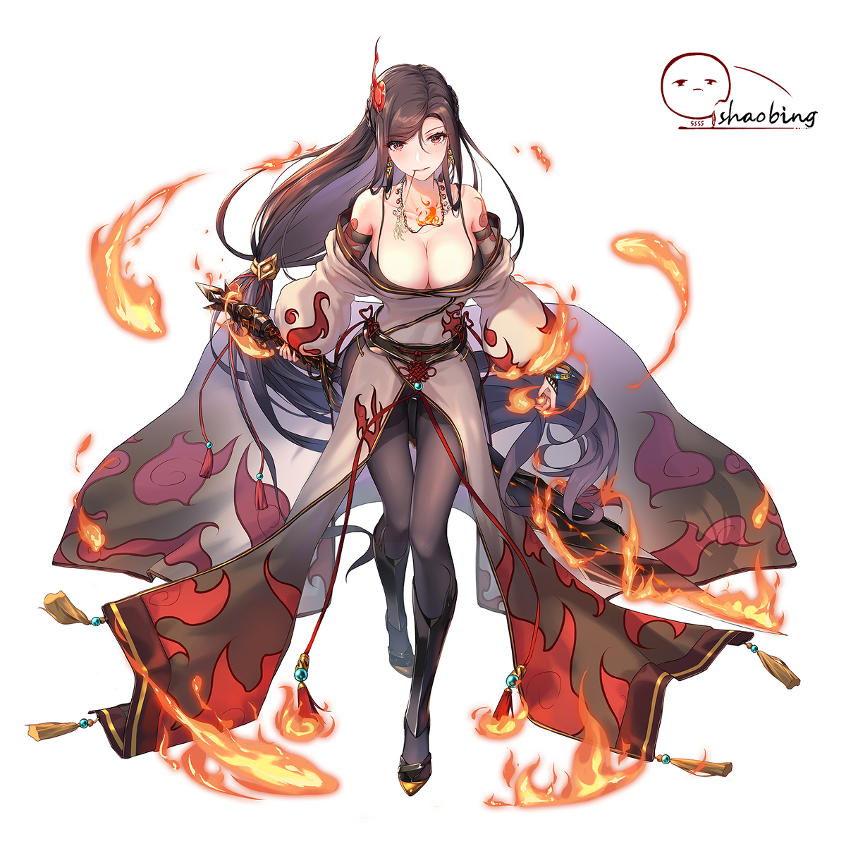 This is a pixiv picture whose title is 祝融.