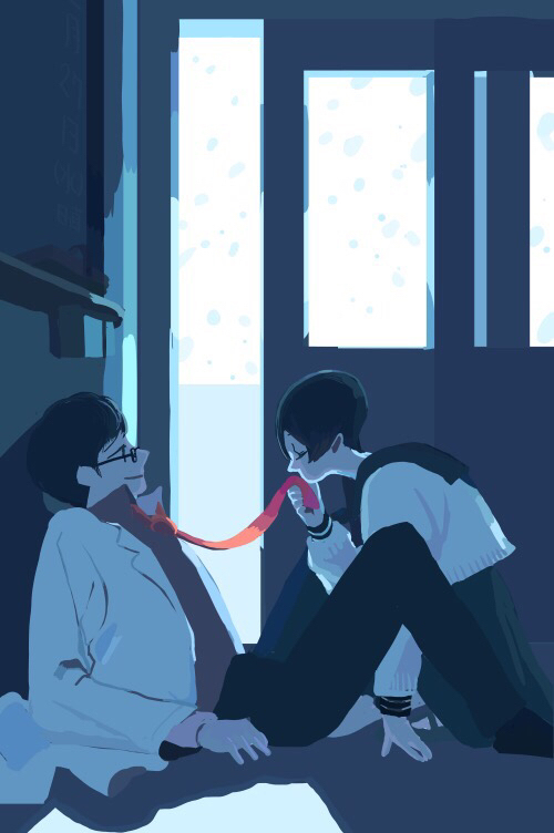This is a pixiv picture whose title is 変わり映えしない毎日が.
