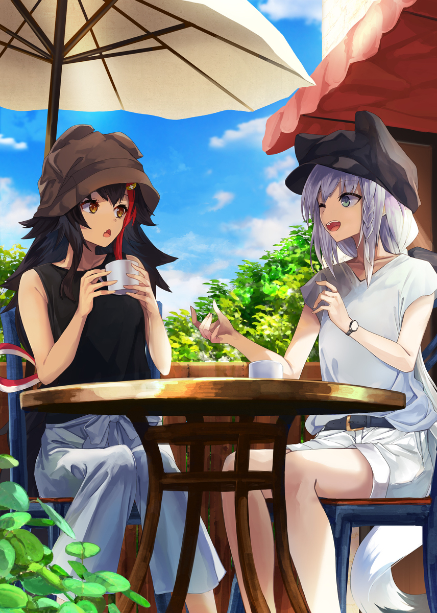 This is a pixiv picture whose title is フブミオ.