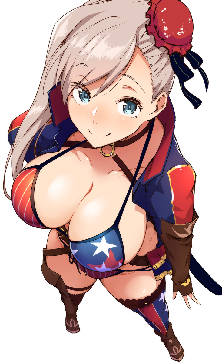 This is a pixiv picture whose title is 水着の!!!　武蔵ちゃん!!!!!!!!.