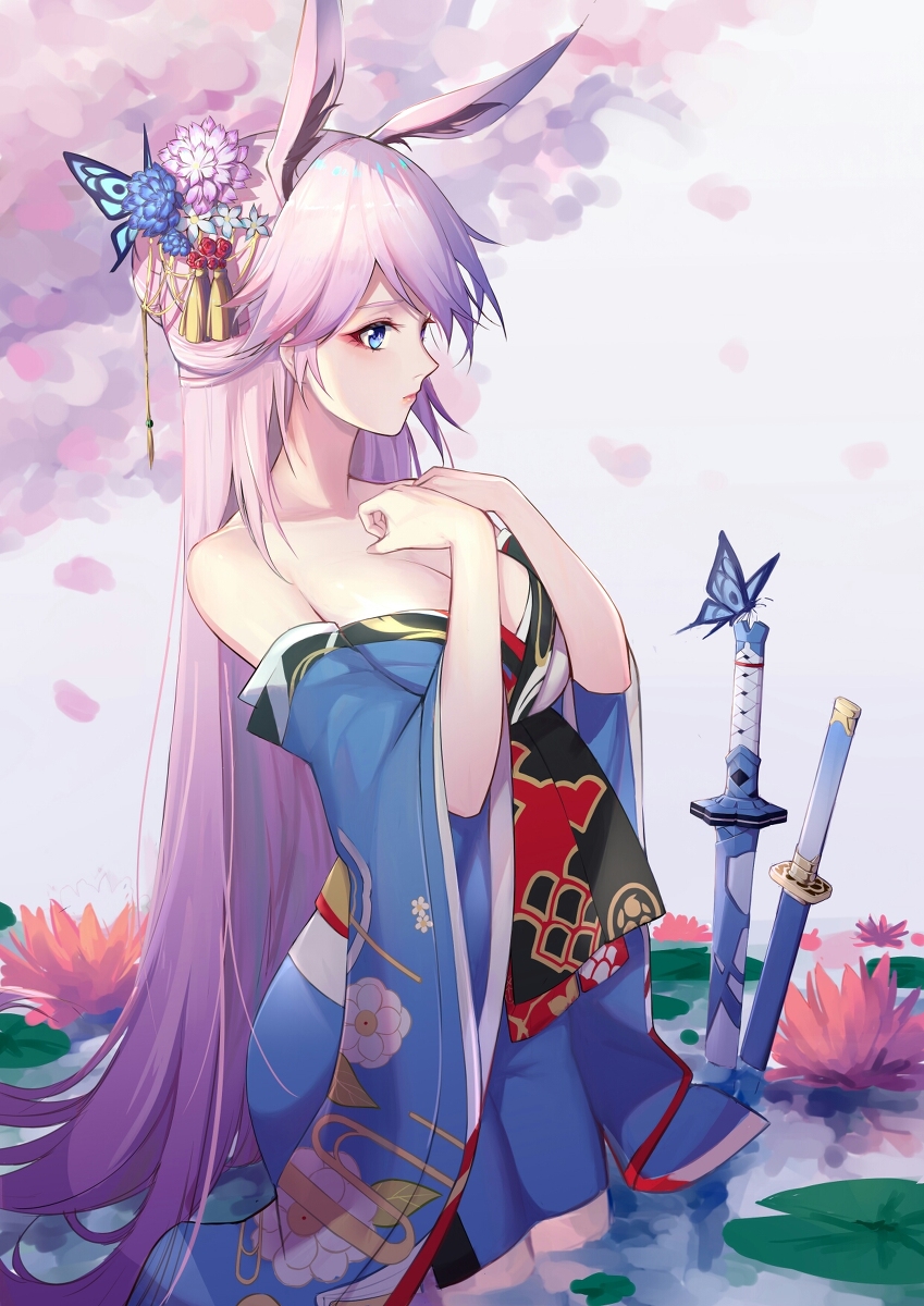 This is a pixiv picture whose title is 勿忘.