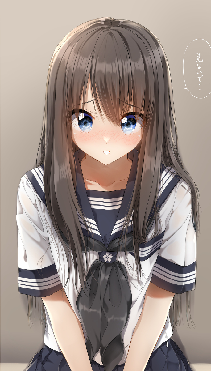 This is a pixiv picture whose title is セーラー服がいい感じに描けたから見てくれ！.