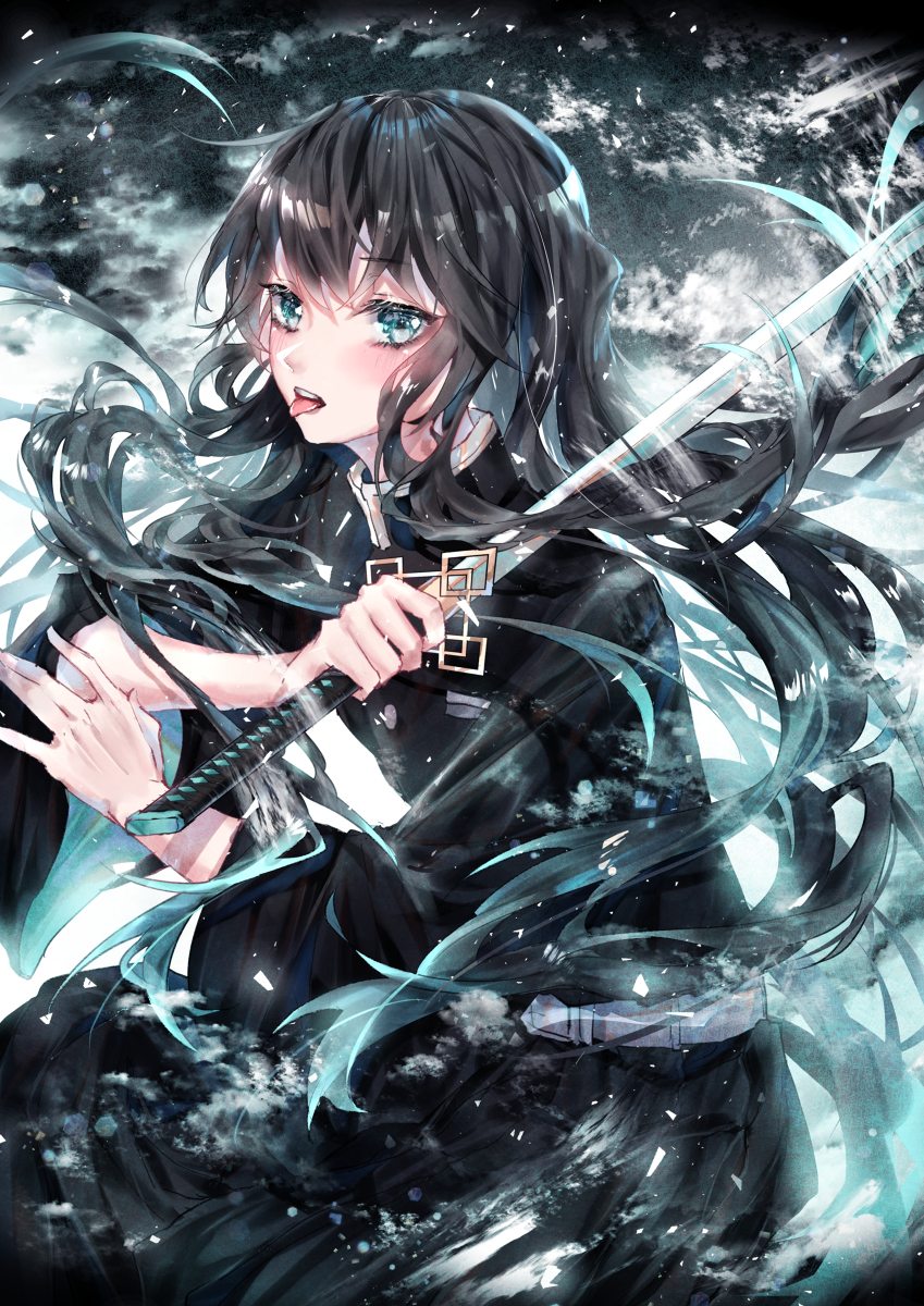 This is a pixiv picture whose title is 時透無一郎.