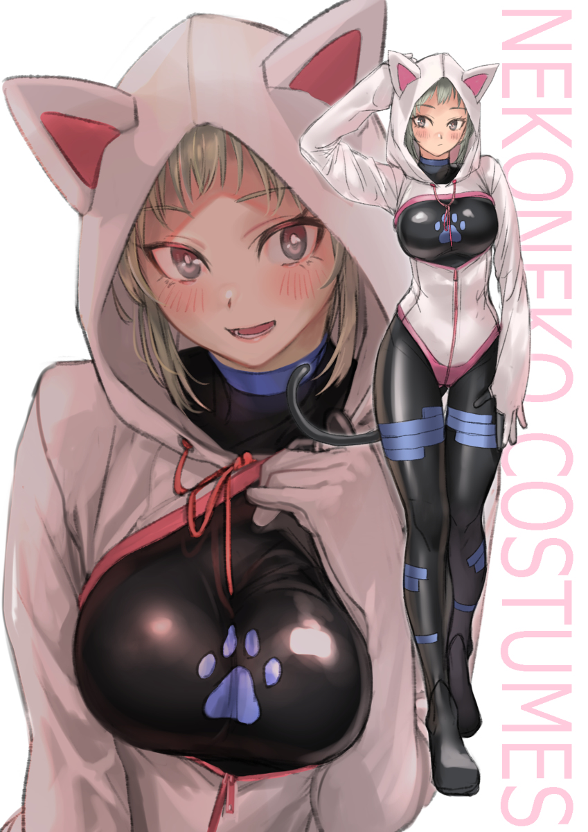 This is a pixiv picture whose title is NEKONEKO.