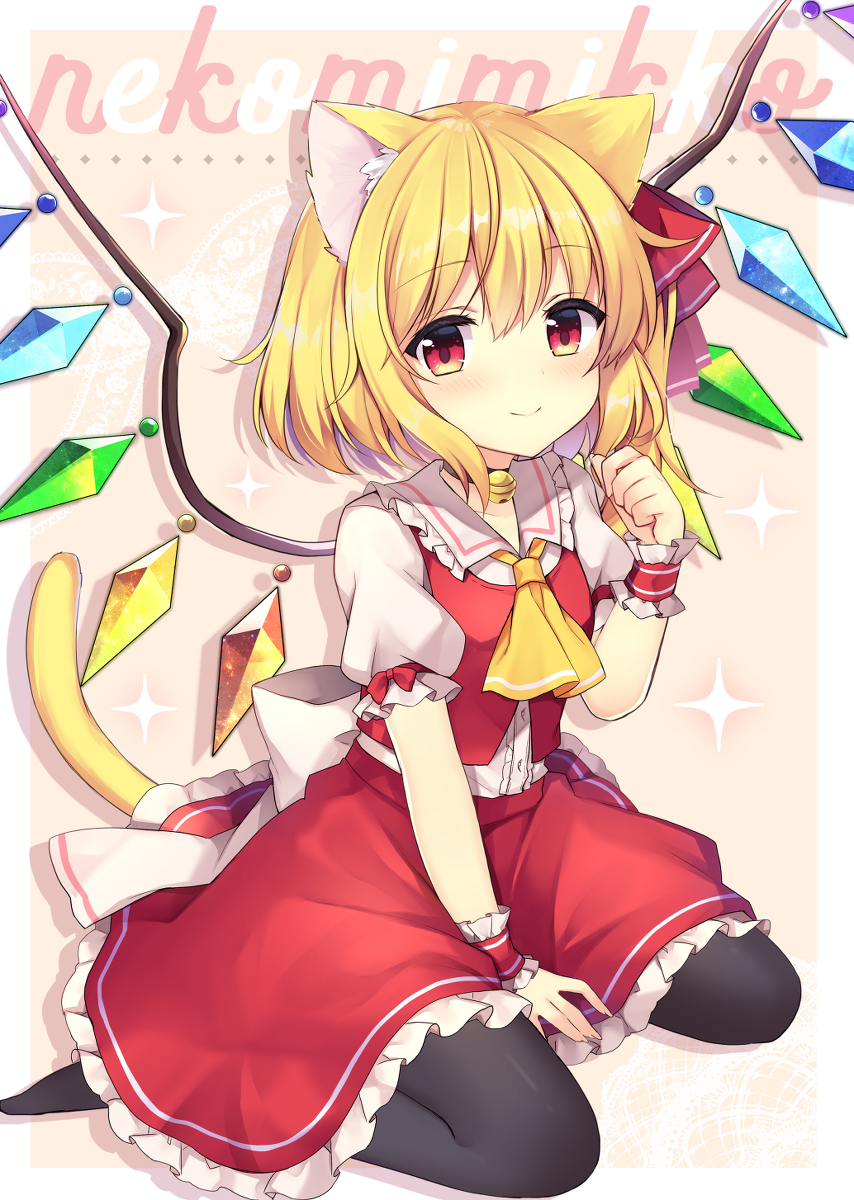 This is a pixiv picture whose title is ねこみみっこ.