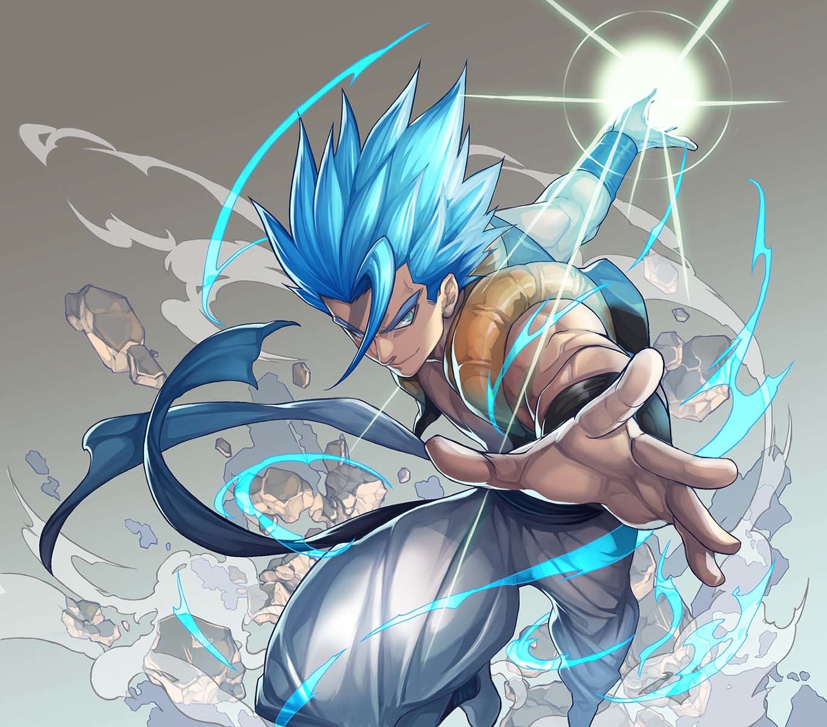 This is a pixiv picture whose title is Gogeta ssgss.