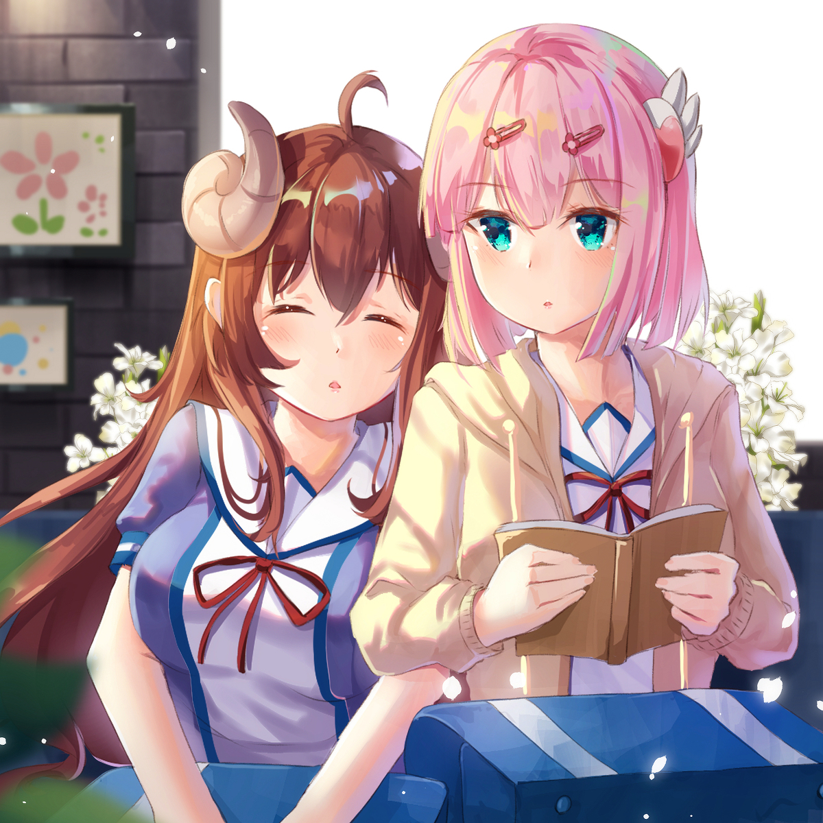 This is a pixiv picture whose title is まちカドまぞく.