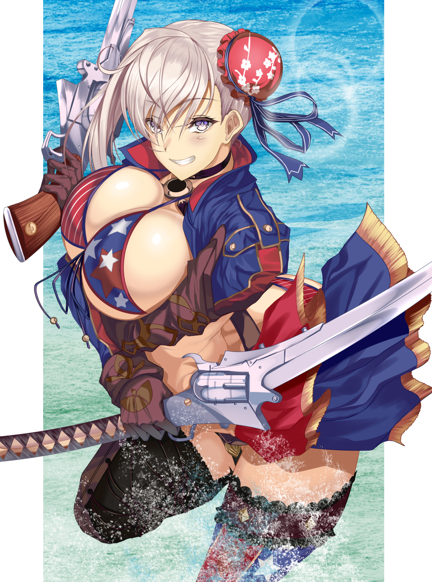 This is a pixiv picture whose title is 水着武蔵ちゃん.