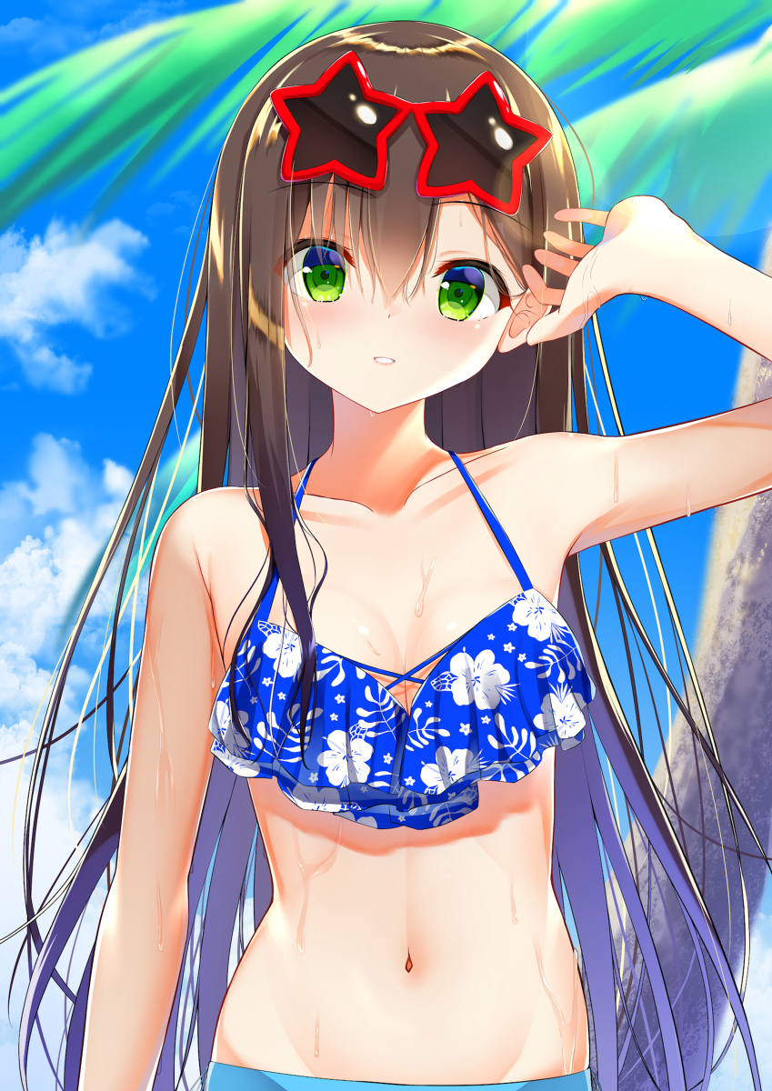 This is a pixiv picture whose title is 水着おたえ.