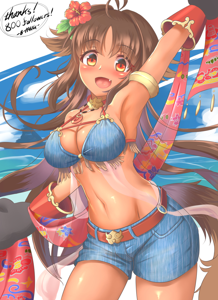 This is a pixiv picture whose title is カオリ- Thanks! 800 followers!.