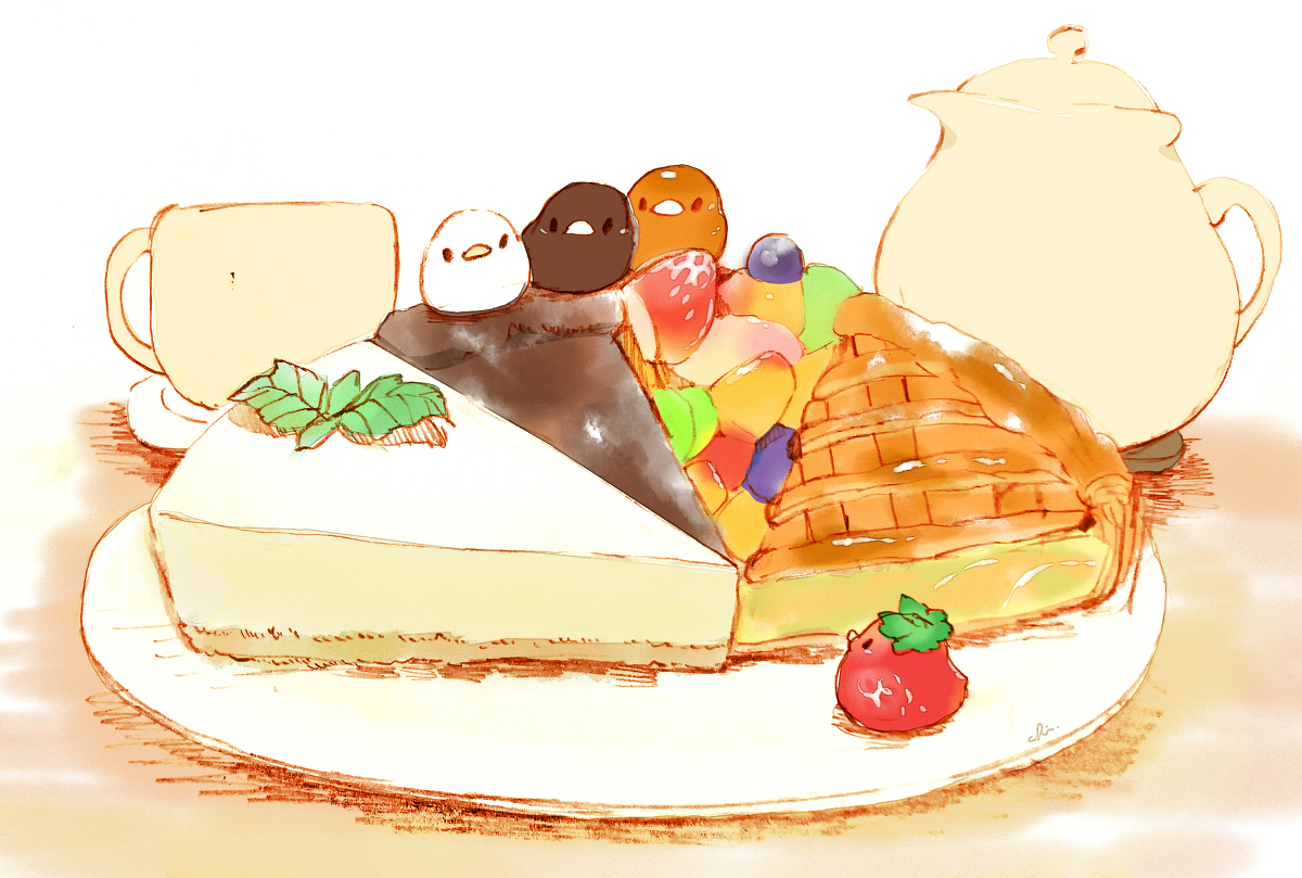 This is a pixiv picture whose title is ケーキ盛り合わせセット.