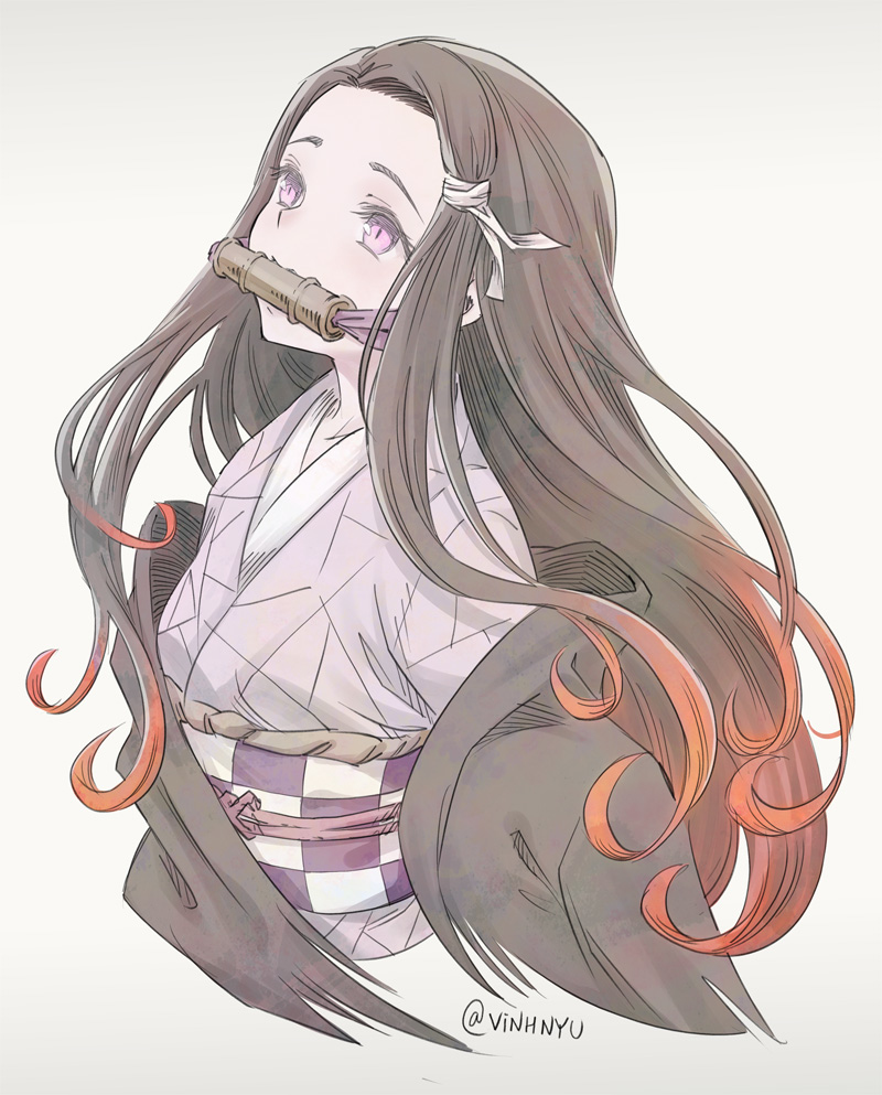 This is a pixiv picture whose title is Nezuko.