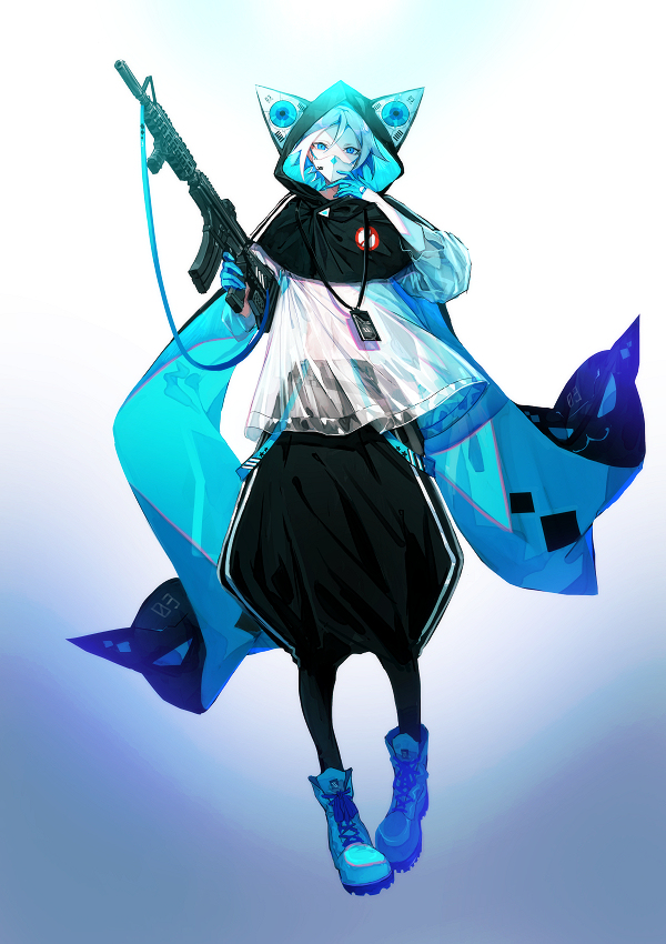 This is a pixiv picture whose title is turquoise blue.