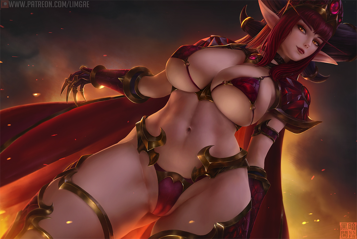 This is a pixiv picture whose title is Alexstrasza.