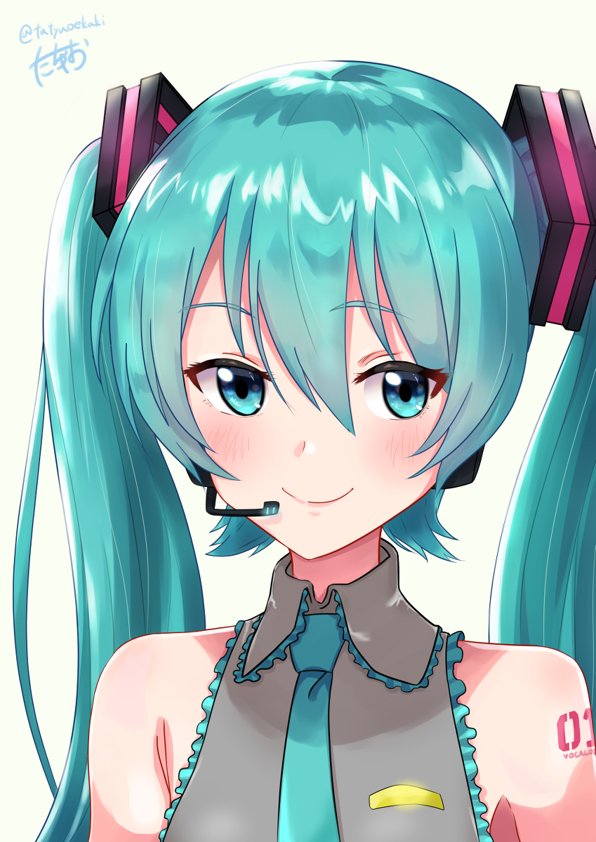 This is a pixiv picture whose title is 初音ミク.