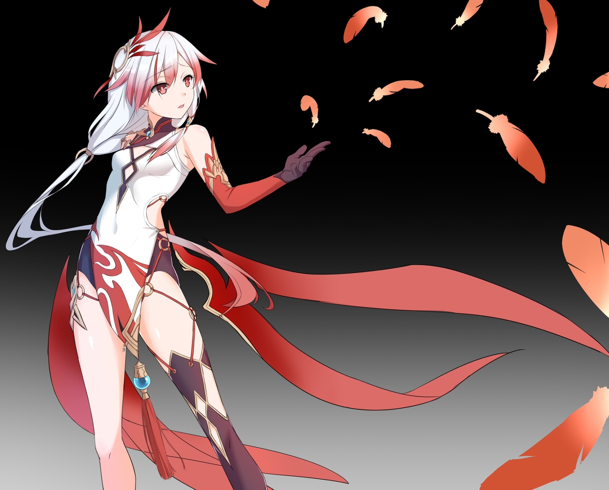 This is a pixiv picture whose title is 千年之羽.