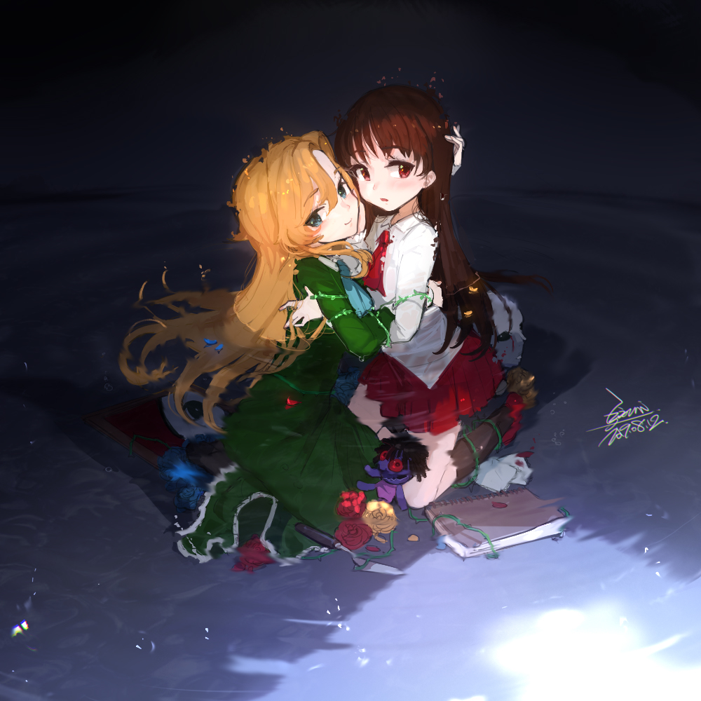 This is a pixiv picture whose title is 【EJAMI】IB-IB&MARY.