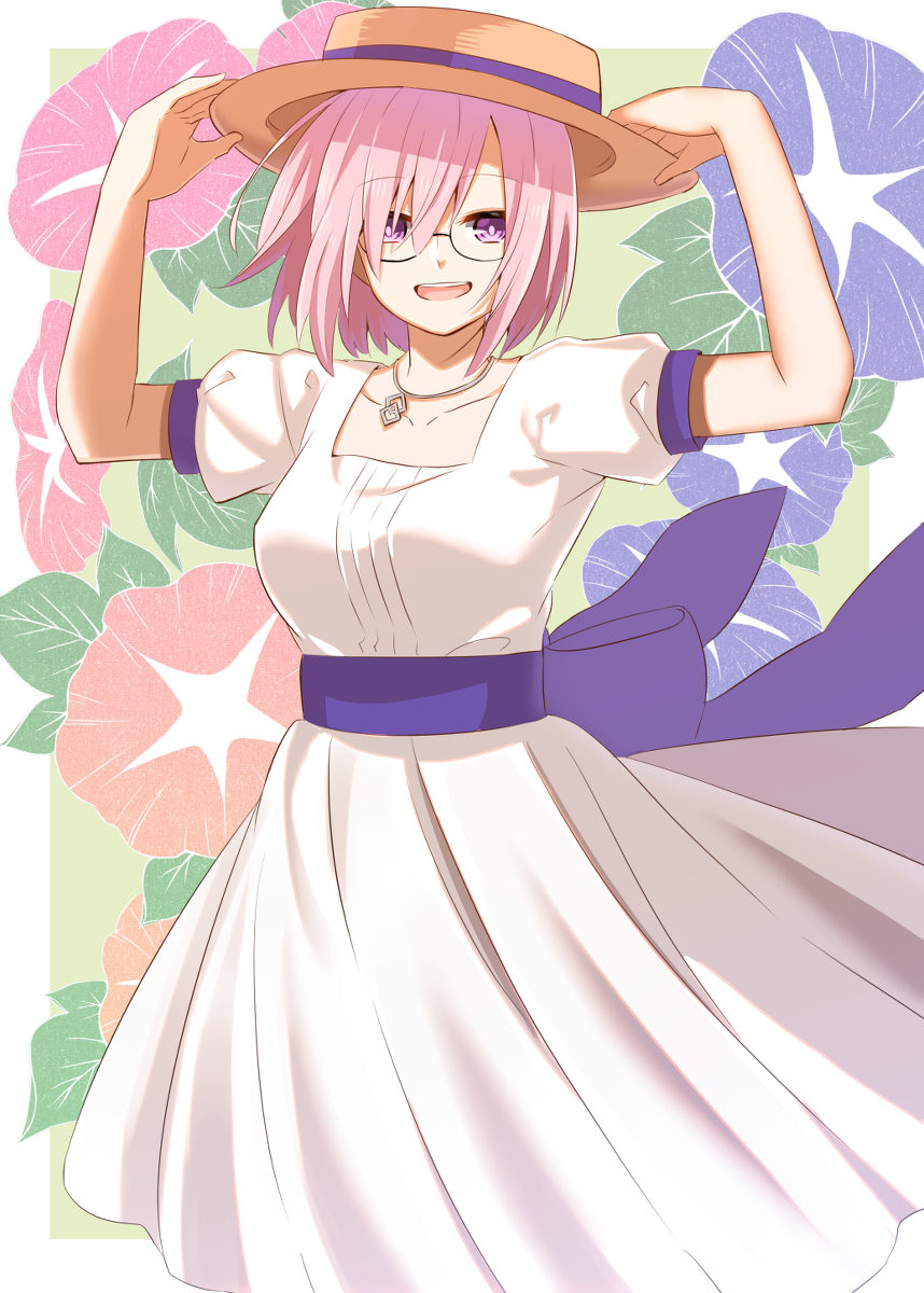 This is a pixiv picture whose title is 夏マシュ.