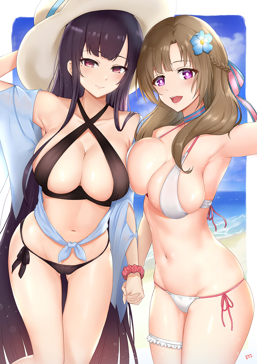 This is a pixiv picture whose title is Mom&Sis.