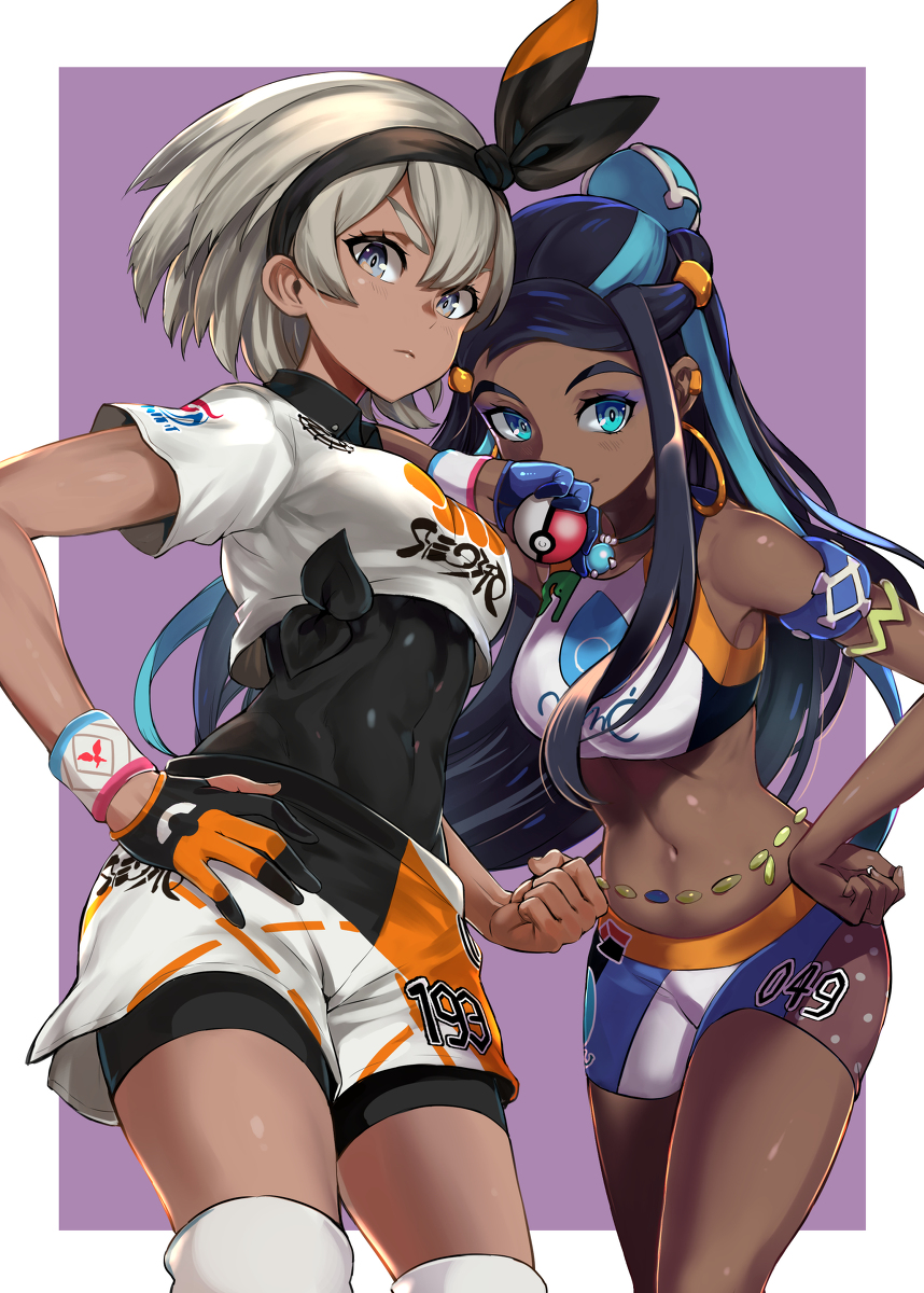 This is a pixiv picture whose title is サイトウとルリナ.