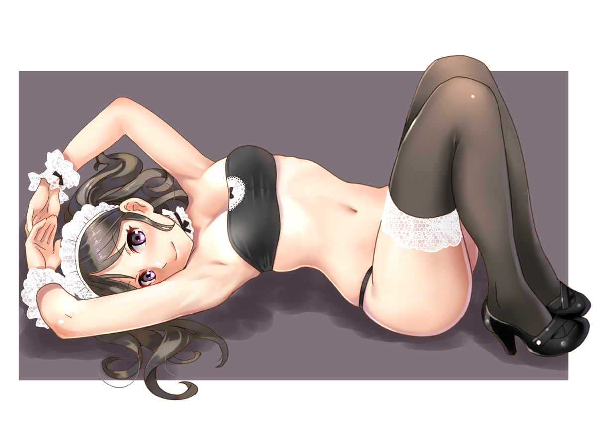 This is a pixiv picture whose title is 涼し気なメイドさん.