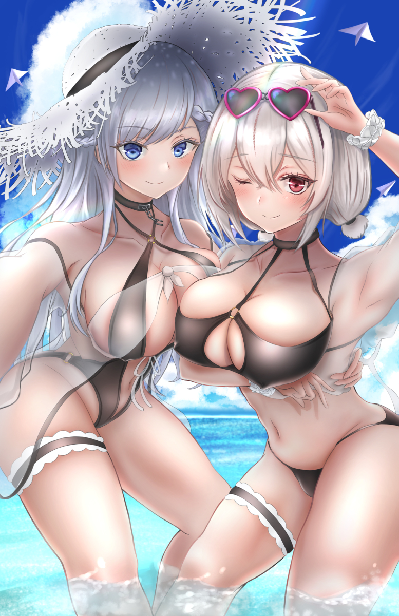 This is a pixiv picture whose title is ベルファスト＆シリアス.