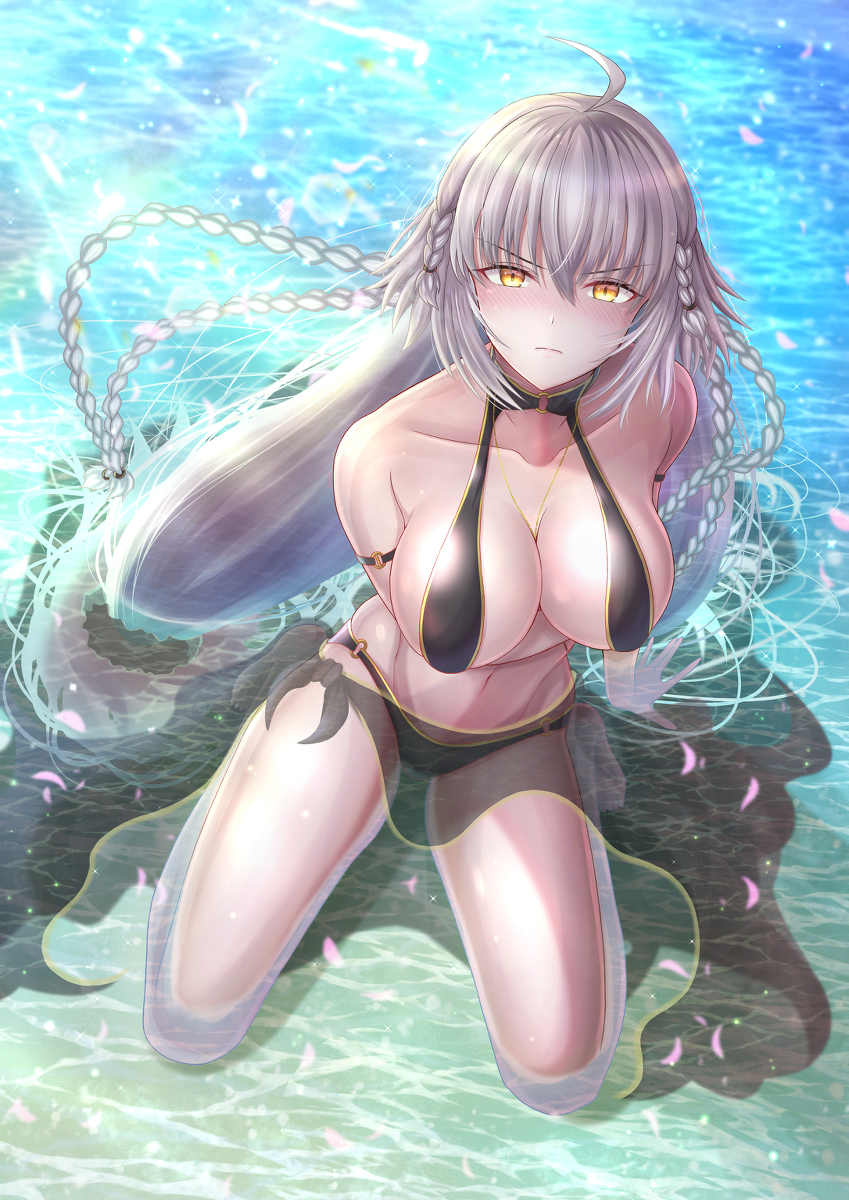 This is a pixiv picture whose title is 英霊祭装邪ンヌさん.